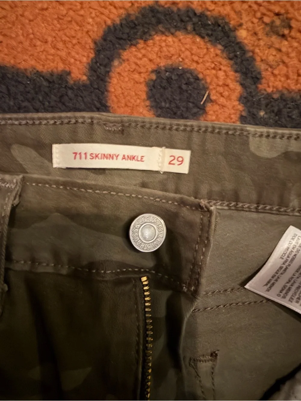 Kids Camo Utility Shorts - Olive Green